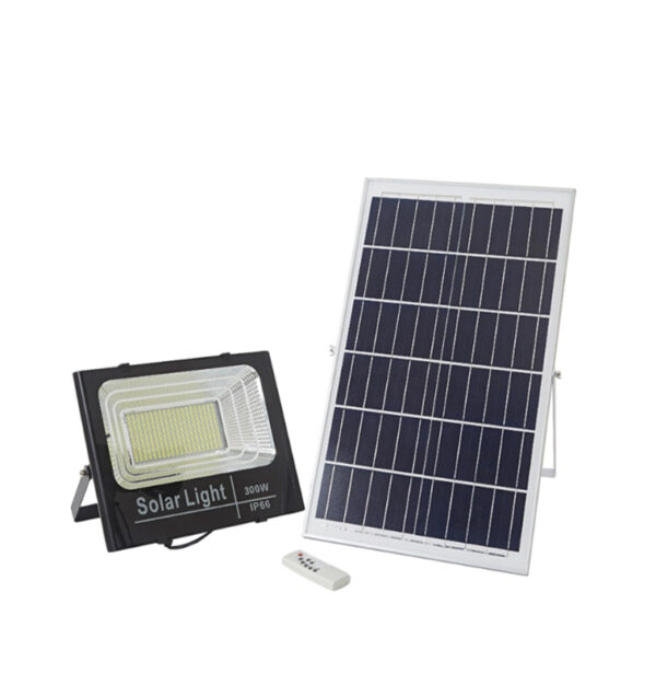 300W Solar Powered LED Flood Light with Remote Control