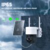 Solar Wireless PTZ Security Camera 1080P HD Outdoor