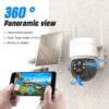 Solar Wireless PTZ Security Camera 1080P HD Outdoor