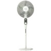 16" Solar Rechargeable Fan with Radio USB Light & Phone Charger