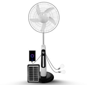18" Solar Standing Fan