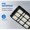 1400W Solar Street Light Outdoor Motion Sensor Remote