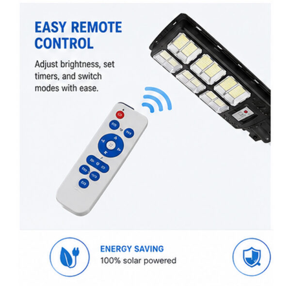 1400W Solar Street Light Outdoor Motion Sensor Remote