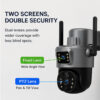 Solar PTZ Two (2) Screen Camera 6MP