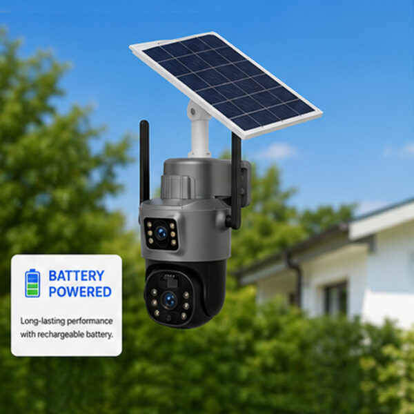 Solar PTZ Two (2) Screen Camera 6MP