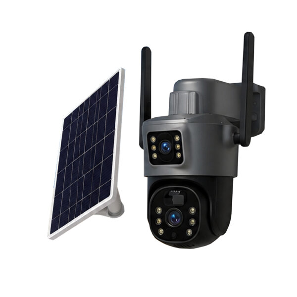Solar PTZ Two (2) Screen Camera 6MP